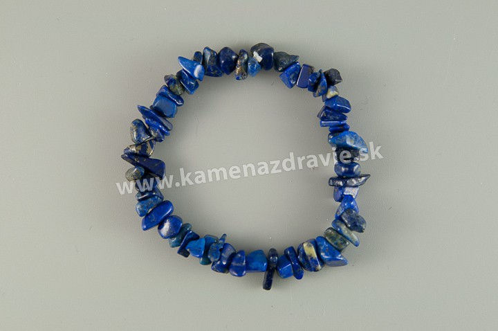 Lapis lazuli - sekaný náramok gumičkový exQ.