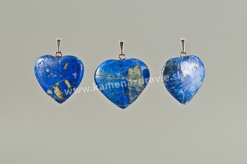 Lapis lazuli srdce - prívesok -   cca 20 mm