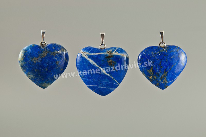Lapis lazuli srdce - prívesok - cca 30 mm