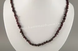 Granát - sekaný náhrdelník