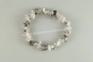 Skoryl v krištáli - sekaný náramok gumičkový - balenie 5ks