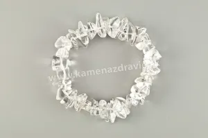 Krištáľ (extra kvalita) - sekaný náramok gumičkový