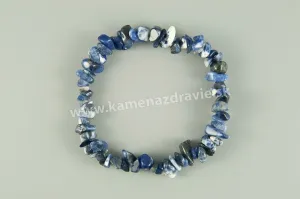 Sodalit - sekaný náramok gumičkový - balenie 5ks