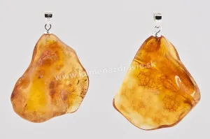 Jantár prívesok Ag