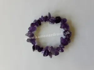 Náramok hrubozrnný- Ametyst (extra kvalita)