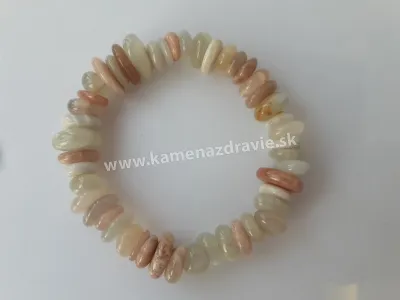 Náramok - disky - chalcedón